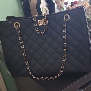 Quilted Black Purse